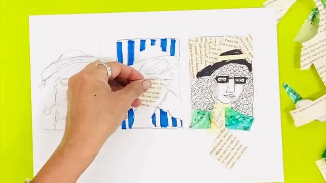 Creating Thumbnail Sketches for Collage Portraits смотреть онлайн