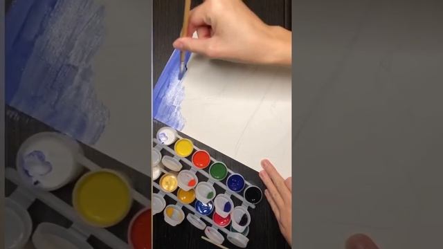 Мастер-класс Осенний пейзаж гуашью «у реки» смотреть онлайн