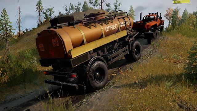 SnowRunner Mods - Ford F650 6x6 Monster Truck - Driving Offroad Transport Heavy Fuel Tanker смотреть онлайн