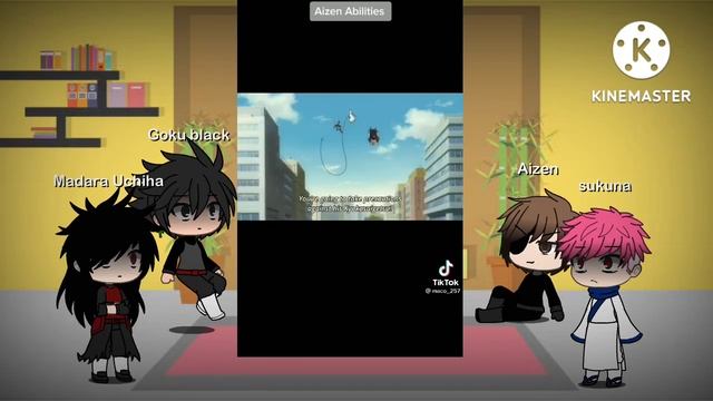 Anime Characters Reacting To Each Other ( Aizen)