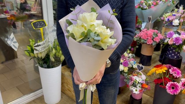 Букет "Нежный иней" смотреть онлайн