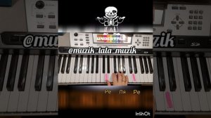 UNDERTALE  АНДЕРТЕЙЛ  БЫСТРЫЙ РАЗБОР НА ПИАНИНО 🎹с @muzik_lala_muzik