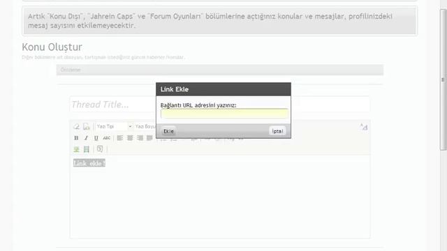 Forum yazısına link ekleme ! смотреть онлайн