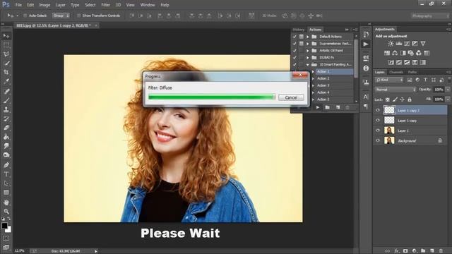 Oil Painting Effect From Your Photo In Photoshop CC Tutorial смотреть онлайн