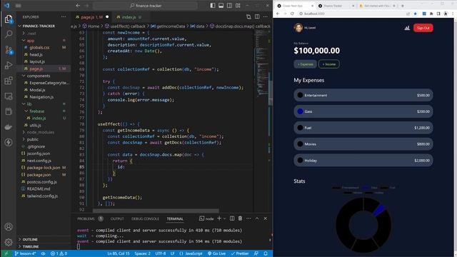 Next.js, Tailwind & Firebase Tutorial #4 - Income Part 2 | Finance Tracker смотреть онлайн