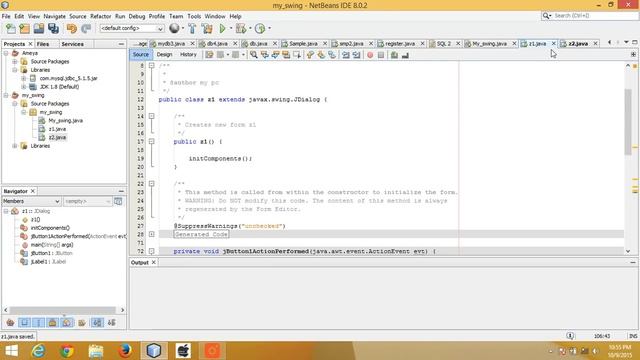 Switch between jFrame by clicking on a button смотреть онлайн