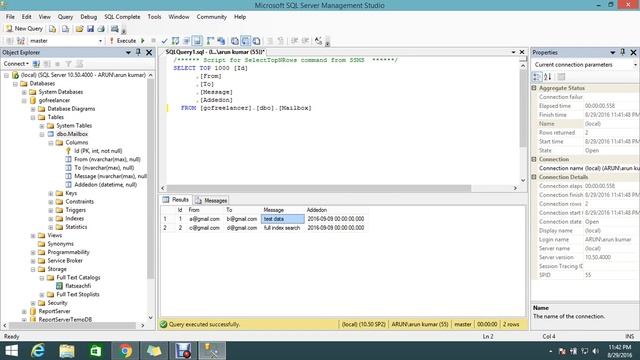 Create and Manage Full Text Indexes in MS SQL(2/2) смотреть онлайн