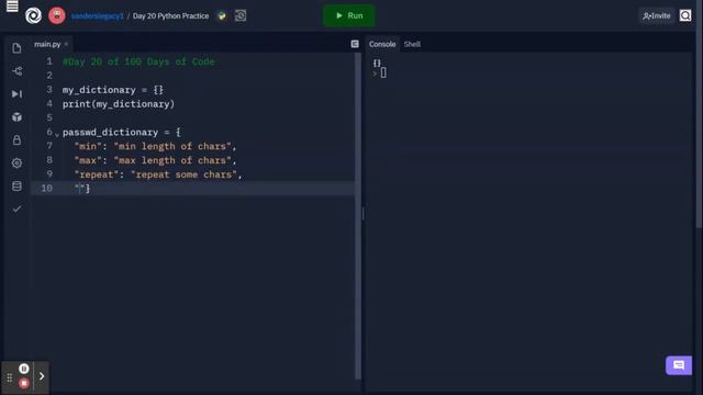 Dictionaries in Python (Dictionaries Pt1) - Day 20 of 100 Days of Code: March 7, 2022 смотреть онлайн