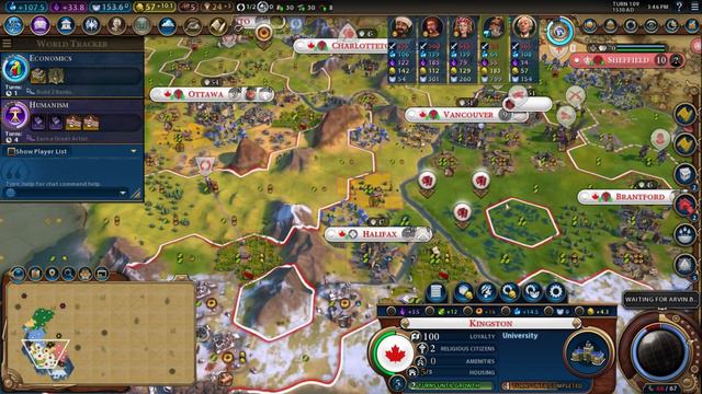 Canada Ep. 4 Civilization 6 Multiplayer Gameplay смотреть онлайн