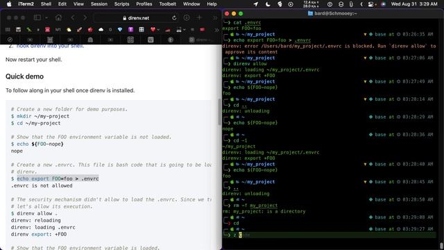 Direnv on macOS смотреть онлайн