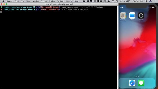 Fix Broken React Native Projects in Xcode 10 смотреть онлайн
