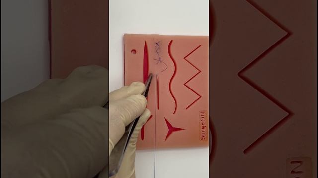 Непрерывный Х-образный шов. смотреть онлайн