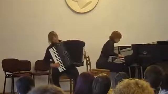 Астор Пьяццолла Violin Tango Анастасия БУРМИСТРОВА аккордеон смотреть онлайн