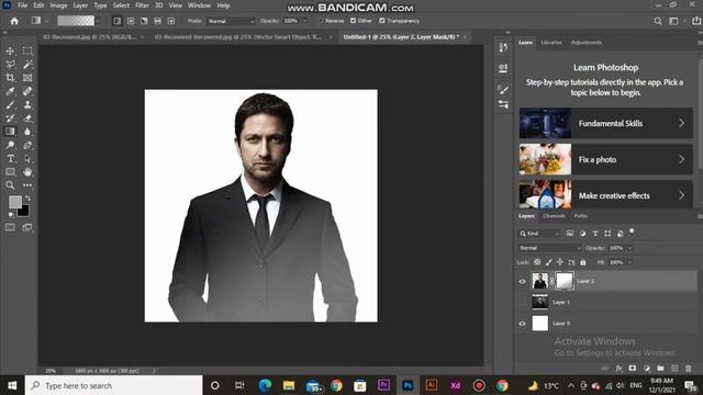 How To Make Fading Gradient Transparent Effect - Photoshop Tutorial смотреть онлайн