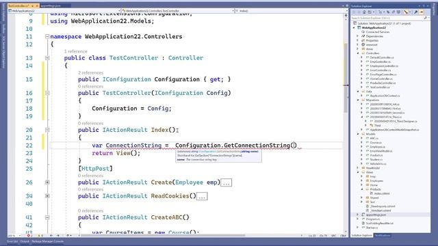 Get Connection String in Controller ASP.NET CORE смотреть онлайн