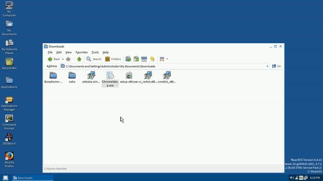 Google Chrome Installation Test on ReactOS 0.4.13 смотреть онлайн