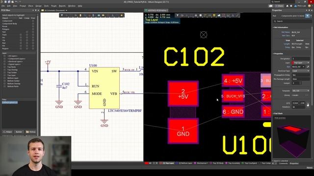 Microcontroller-Based Hardware Design With Altium Designer - #7 PCB Layout: Power смотреть онлайн