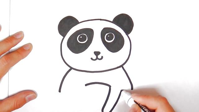 Bolalar uchun panda rasm chizish _ Рисуем панду для детей _ Drawing a panda for kids смотреть онлайн