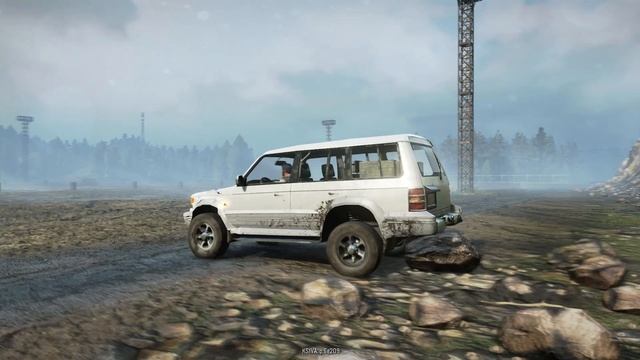 Mitsubishi Pajero mod for SnowRunner смотреть онлайн