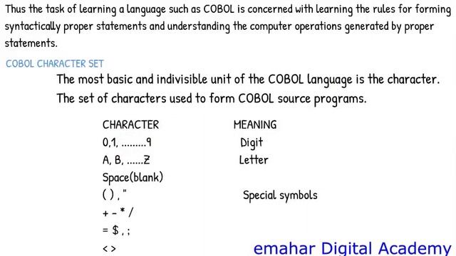 Elements of COBOL | COBOL смотреть онлайн