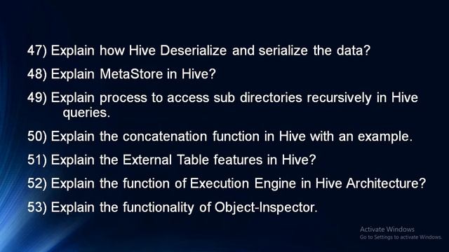 HIVE_Mostly asked 350 Realtime Interview Question Bank for Experienced and Freshers - PART - 1 смотреть онлайн
