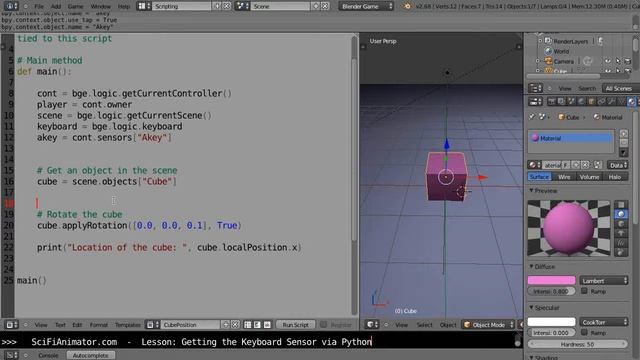 TMW Lesson17 - Getting The Keyboard Sensor Via Python смотреть онлайн