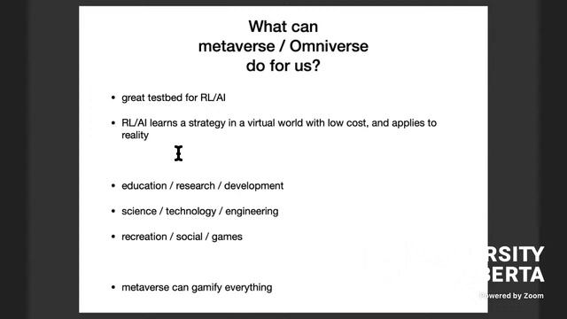 Metaverse and Reinforcement Learning / AI: Opportunities and Challenges смотреть онлайн