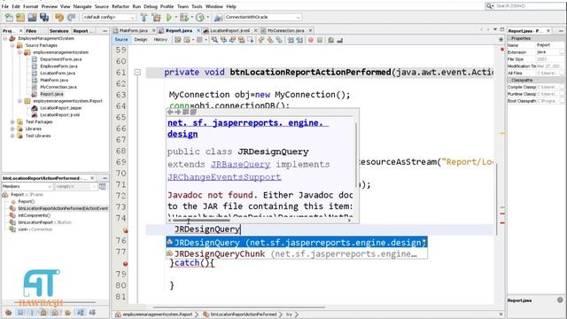 42# Java + Oracle + Jasper Report: Display a Jasper Report from java with a Button event handling. смотреть онлайн