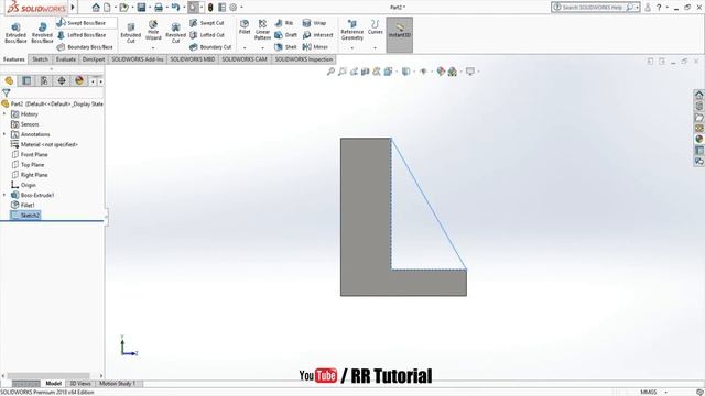 Solid works Beginners Tutorial | Cad Software| Simple drawing in Solid works смотреть онлайн