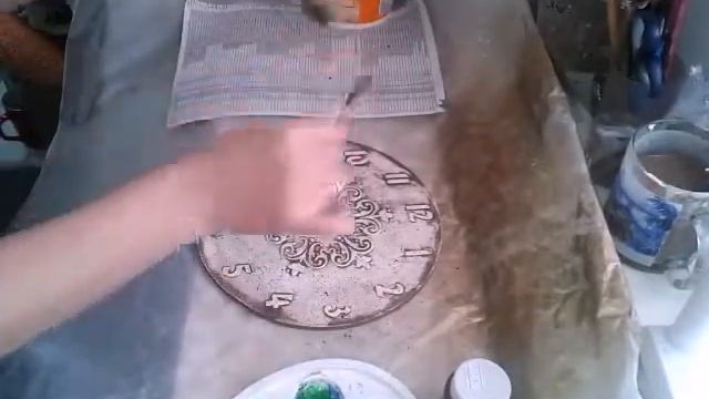 Декор часов. Набрызг. Diy. смотреть онлайн