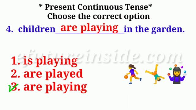 Present Continuous Tense|Quiz|English Grammar|Practice Exercise смотреть онлайн