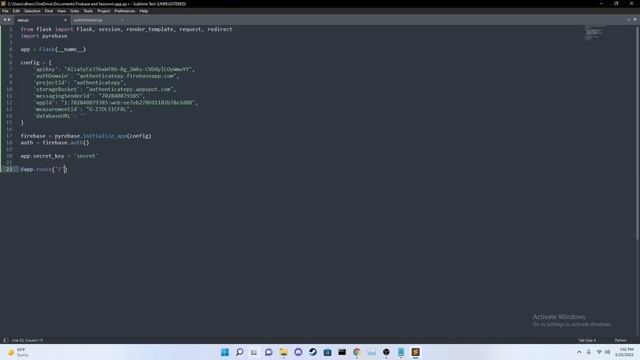 Firebase Authentication with Python / Flask | Login, Signup, Logout with sessions смотреть онлайн