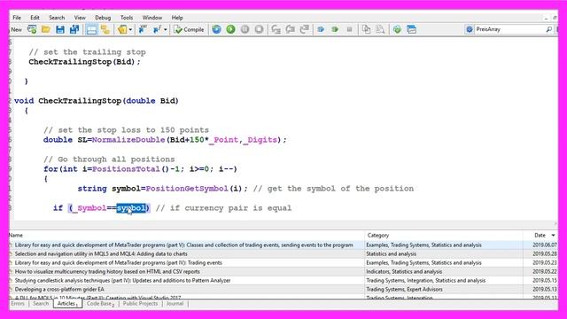 LEARN MQL5 TUTORIAL BASICS - 27 HOW TO CODE A SIMPLE SELL TRAILING STOP смотреть онлайн