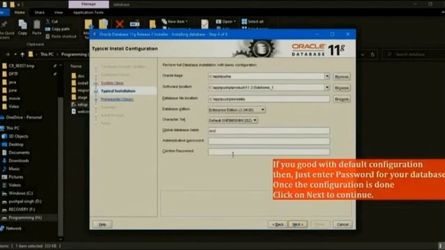 How to install Oracle Database 11g in window смотреть онлайн