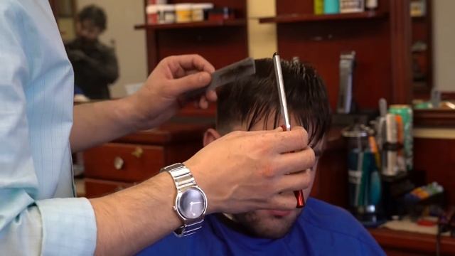 Low Fade with Bangs Hairstyle Tutorial смотреть онлайн