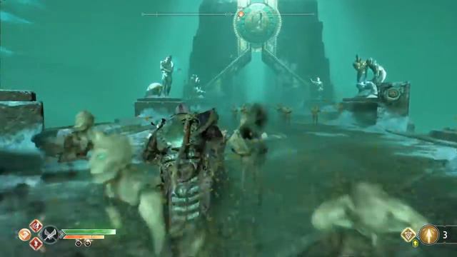 The giant bird has some runes on its chest God of War смотреть онлайн