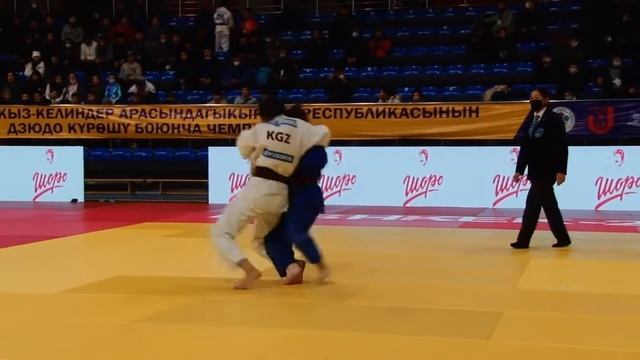 ДЗЮДО. ЧЕМПИОНАТ КЫРГЫЗСТАНА-2020. 52 кг за 3-е место Аяна Рыскулбекова-Марат кызы В. смотреть онлайн