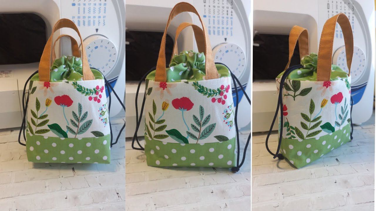 ШЬЮ СУМОЧКУ НА ЗАВЯЗКАХ  #шьюсама