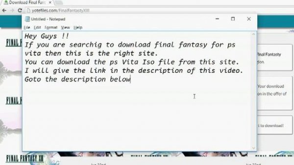 How to Download Final Fantasty XIII For PS Vita free ( ISO Format)