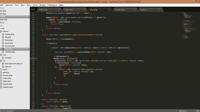 PHP Object Oriented Programming Build a Login System [ part16] смотреть онлайн