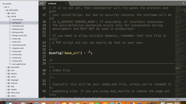 Codeigniter - Basic set up and configurations смотреть онлайн