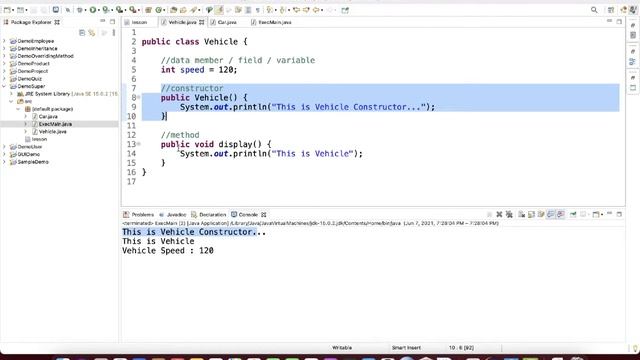 10. Super in Inheritance in Java Programming смотреть онлайн