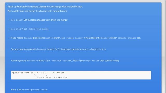 what is the difference between git pull , git fetch and git rebase? смотреть онлайн