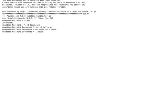 Apple: Convert bash script to a compiled standalone binary executable, not text (6 Solutions!!) смотреть онлайн