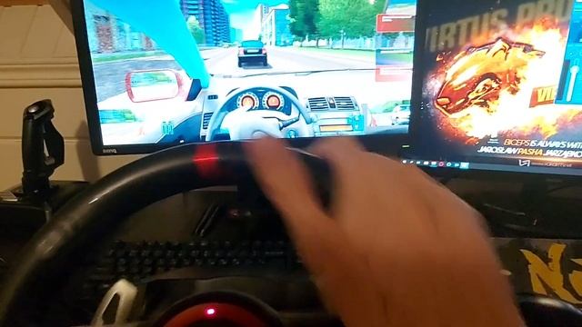 Замер мертвой зоны руля FlashFire Suzuka Racing Wheel ES900R в играх(FH5, Assetto, City Car Driving смотреть онлайн