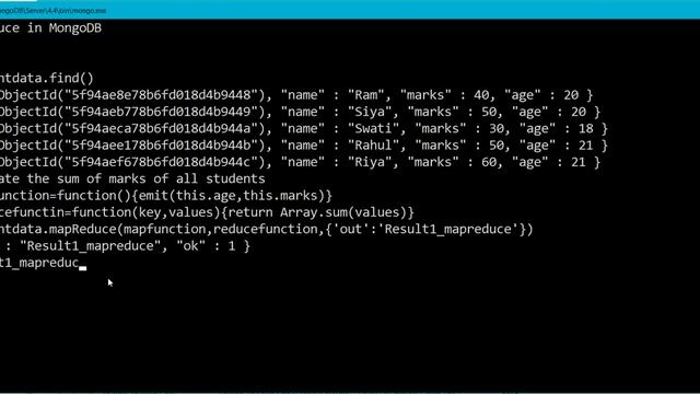 Map Reduce in MongoDB смотреть онлайн