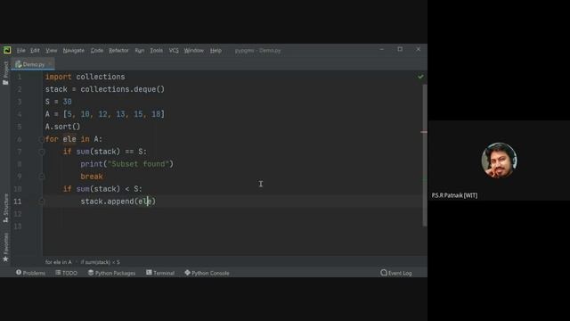 Sum of Subset Problem | Backtracking | Python implementation and discussion смотреть онлайн