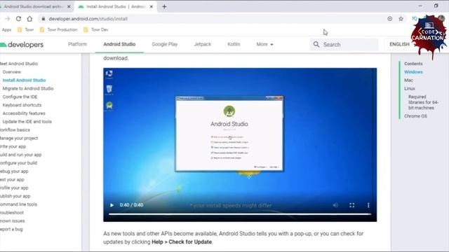 Download Android Studio| Android Studio Beginner| Part 1 #codecarnation #AndroidStudio #java #App смотреть онлайн