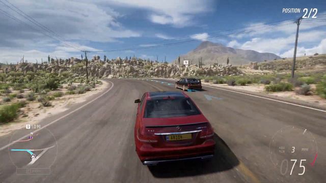 Forza Horizon 5 Test / Mercedes E63 AMG vs E 190 2.5 / Realistic Graphics / 2022 Game смотреть онлайн