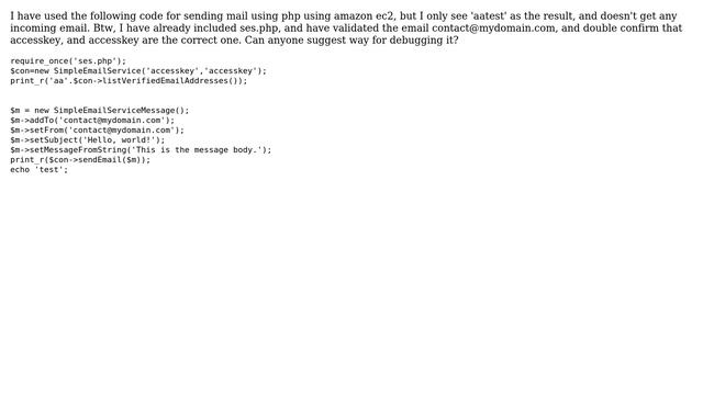 DevOps & SysAdmins: Sending mail via php in EC2 смотреть онлайн